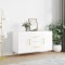 Gossi dulap, alb extralucios, 100x36x60 cm, lemn compozit