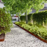 vidaXL Borduri de gazon 50 buc. 10x103 cm oțel Corten flexibil 821891