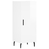 Cumpara ieftin Servanta, alb extralucios, 34,5x34x90 cm, lemn compozit