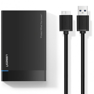 Rack UGREEN US221 pentru HDD / SSD SATA 2.5inch, USB 3.2, Negru foto