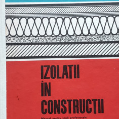 Izolatii In Constructii - C. Stoica, V. Stan, V. Nitescu A. Sculy T. Ciszar ,555963