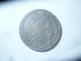Moneda 20 kreuzer Imp. Austria 1793 litera F , argint , cal.buna-f.buna, Europa