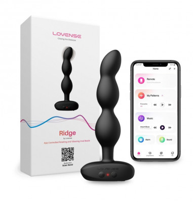 Stimulator Lovense Ridge, Bluetooth Control, Free App, Silicon, Negru foto