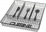 Suport organizare tacamuri Cuisine, 32.3 x 26 x 4.5 cm, metal, negru