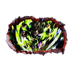 Sticker decorativ, gaura in perete 3D, Dragon Ball, 85 cm, 1024STK