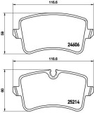 BREMBO P 85 119 PRIME LINE set placute frana,frana disc