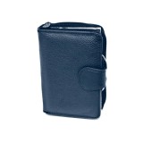 Cumpara ieftin Portofel Dama Mic din Piele Naturala Bleumarin &ndash; 8 Sloturi pentru Carduri si 3 Zone Separate agrot 13898