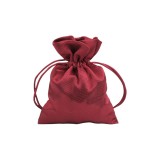 Saculet din satin pentru cadouri Crisalida, 9,5 x 13 cm, Rosu