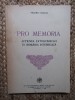 VALERIU ANANIA, PRO MEMORIA. ACTIUNEA CATOLICISMULUI IN ROMANIA INTERBELICA