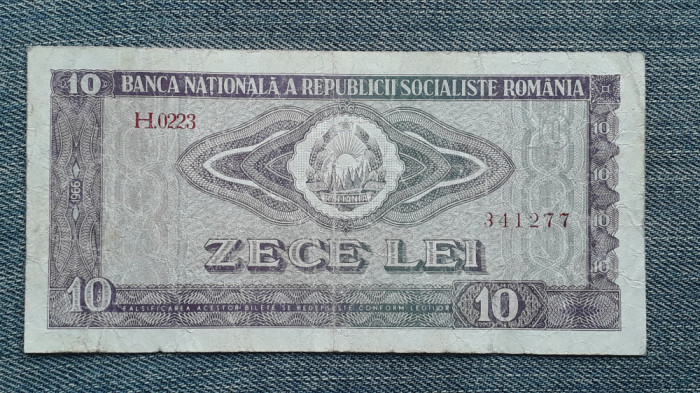 10 lei 1966 Romania / seria 341277