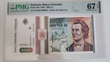 Cumpara ieftin Bancnota 1000 Lei 1993, Gradata PMG 67, Romania, Colectie, Numismatica