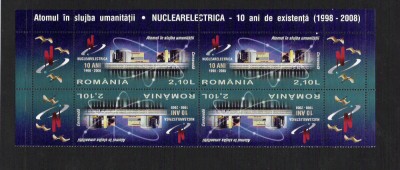 ROMANIA 2008 - ATOMUL IN SLUJBA UMANITATII, TETE BECHE 1, MNH - 1819 foto