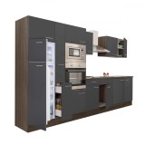 Mobilier bucatarie modular Leziter Yorki 360 Stejar Antracit 360cm