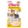 Churu Recompense Cremoase Pisici Pui si Branza, 4x14g. Hrana umeda, fara cereale, conservanti, coloranti artificiali. Topper, interactiva.