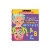 Brain Games - Sticker Activity: There Was an Old Lady Who Swallowed the Alphabet! (for Kids Ages 3-6)
