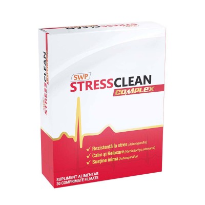 Stressclean Complex 30 comprimate Sun Wave Pharma foto