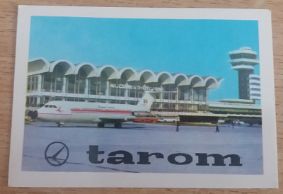 C9 1 - 1972 - Calendar de buzunar - aviatie - reclama TAROM foto