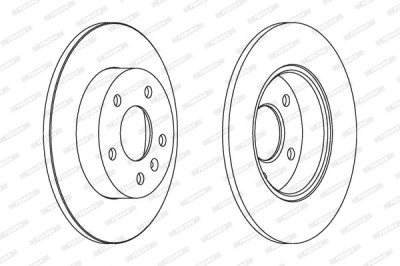 FERODO DDF1044C PREMIER Coat+ disc Disc frana foto