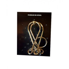 Puzzle brain twister din metal, Pentru copii si adolescenti, 7 cm, 477CUB-11