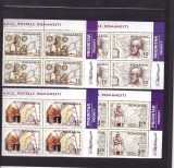 2006 LP1730 ZIUA MARCII POSTALE ROMANESTI BLOCURI DE 4 TIMBRE CU TABS-URI MNH, Nestampilat