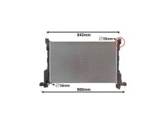 Radiator racire Fiat Talento, 06.20, motor 1.6 Ecojet, 92/107 kw, diesel, cutie manuala/automata, cu AC, 748x470x26 mm, SRLine, aluminiu