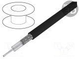 Cablu coaxial RG-H58C/U litat cu PE negru 5,4mm - HELUKABEL