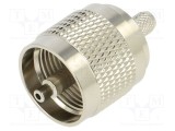 Conector UHF SO-239 tată drept crimpat și lipit 50&Omega; pentru cablu RG58 HONGKONG XINYA ELECTRONICS