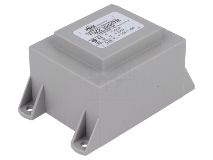 Transformator &icirc;ncapsulat 20VA 15V PCB