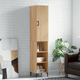 VidaXL Dulap &icirc;nalt, stejar sonoma, 34,5x34x180 cm, lemn prelucrat