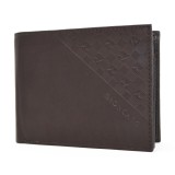 Cumpara ieftin Portofel pentru barbati Roncato PT700, piele naturala, maro inchis