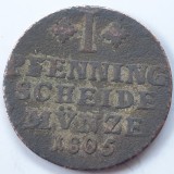 Germania 1 pfennig 1806 Carol ll William Ferdinand