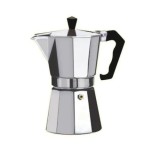 Cafetiera Espressor FOXMAG24, Capacitate 150ml, Aproximativ 3 cesti, Diametru 8cm, Compatibila pe Aragaz, Cromata, Aluminiu, Argintie