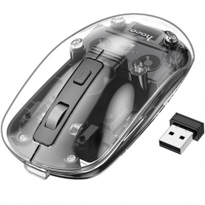 Mouse Wireless HOCO GM29, 1600DPI, Negru foto