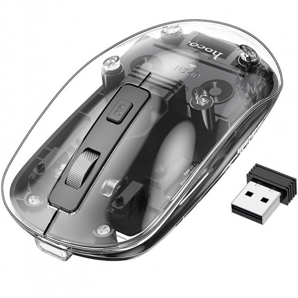 Mouse Wireless HOCO GM29, 1600DPI, Negru