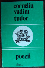 CORNELIU VADIM TUDOR: POEZII/volum de debut 1977/tiraj 840 ex/DEDICATIE-AUTOGRAF foto