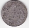 Vatican Papal States 1 Lira 1866 Pius IX Large bust PON MAX, Europa, Argint