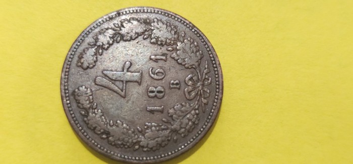 4 kreuzer 1861 B