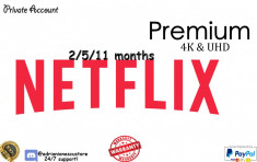 Cont Netflix privat cu abonamentul UHD &amp;amp; 4K pe 2 luni foto