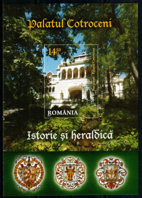 Romania 2011, LP 1925, Palatul Cotroceni - Istorie si Heraldica, colita, MNH! foto