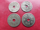 Lot monede 5 bani 1905,5 bani 1906,10 bani 1905,10 bani 1906,Romania.