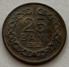 25 Bani 1952, Romania, XF foto