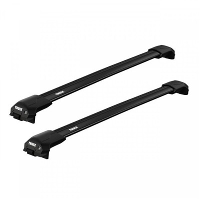 Bare transversale Thule Evo Raised Edge Black pentru Peugeot 407 Station Wagon 2004-2012 foto