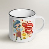 Cana cadou pentru profesor Mug Lover, ceramica, multicolor, 300 ml, 8.5 x 8.5 cm