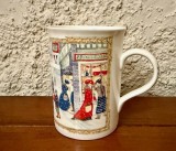 CANA DIN PORTELAN ENGLEZESC- FINE BONE CHINA- ELAINE WILLIAMSON- WHITE CHRISTMAS H10,5CM