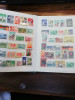 Clasor timbre Vietnam,18 pagini, 530 buc, stampilate, anii 1950/1980, deparaiate
