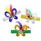 Set 3 bucati tiare din carton holografic pentru fetite