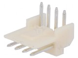 Conector cablu-placă soclu tată EI 2,5mm PIN 4 THT 2A - Componentă electronică de &icirc;naltă calitate, TE Connectivity
