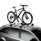 Suport auto pentru transport bicicleta in pozitie verticala, montaj rapid pe barele transversale, capacitate 15kg FAVLine Selection