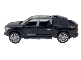 Macheta replica Pickup Toyota Tundra TRD 4x4, Metal, 1:32 deschide usi, capota portbagaj, are sunete si lumini neagra