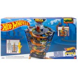 Set de joaca cu masinuta Hot Wheels City, Mega Garage, GTT95